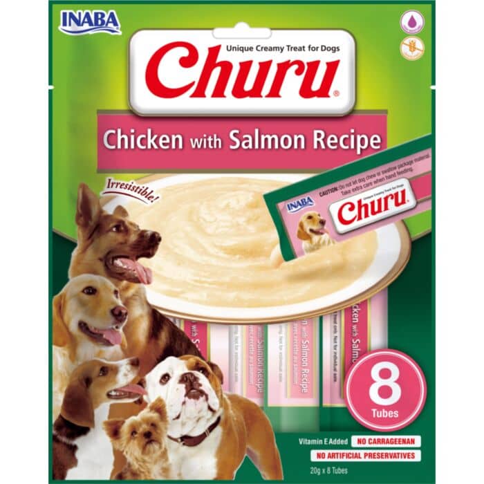 Churu Dog Creamy gardums suņiem krēmveida biezenis ar vistu un lasi 20 g N8